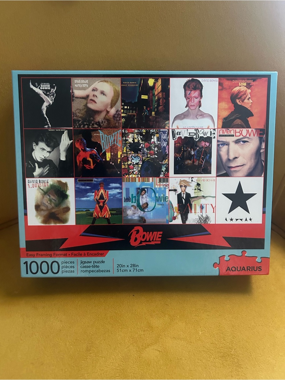 David Bowie 1000-Piece Jigsaw Puzzle - Blue/Red Box (Aquarius)